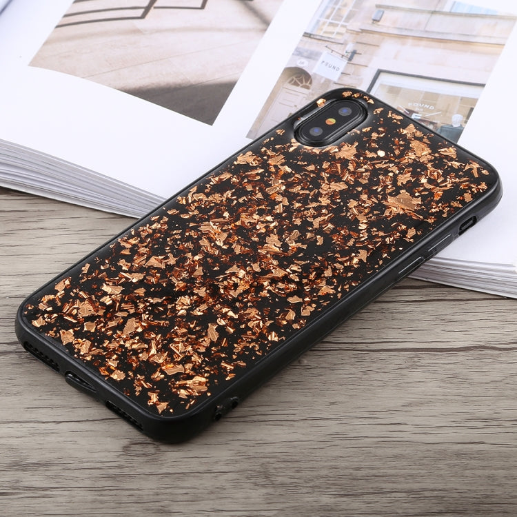 For iPhone X / XS Glittery Powder Shockproof Soft TPU Case