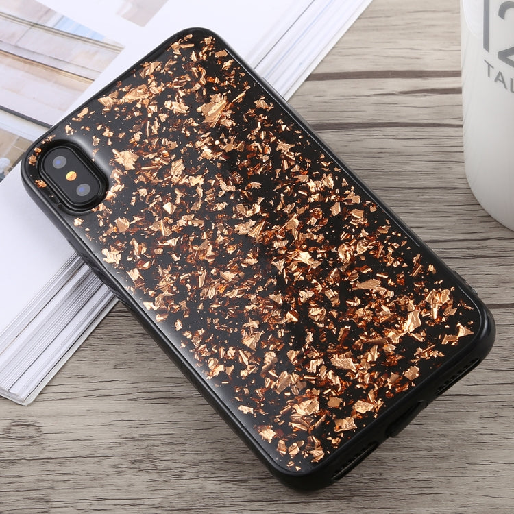 For iPhone X / XS Glittery Powder Shockproof Soft TPU Case