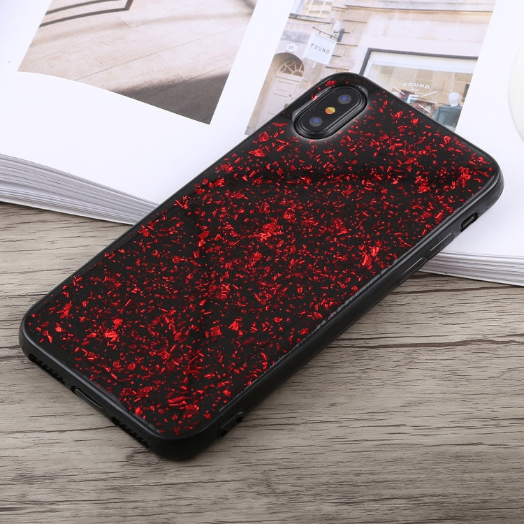 For iPhone X / XS Glittery Powder Shockproof Soft TPU Case