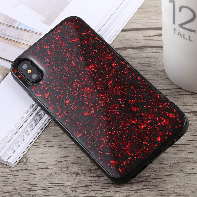For iPhone X / XS Glittery Powder Shockproof Soft TPU Case