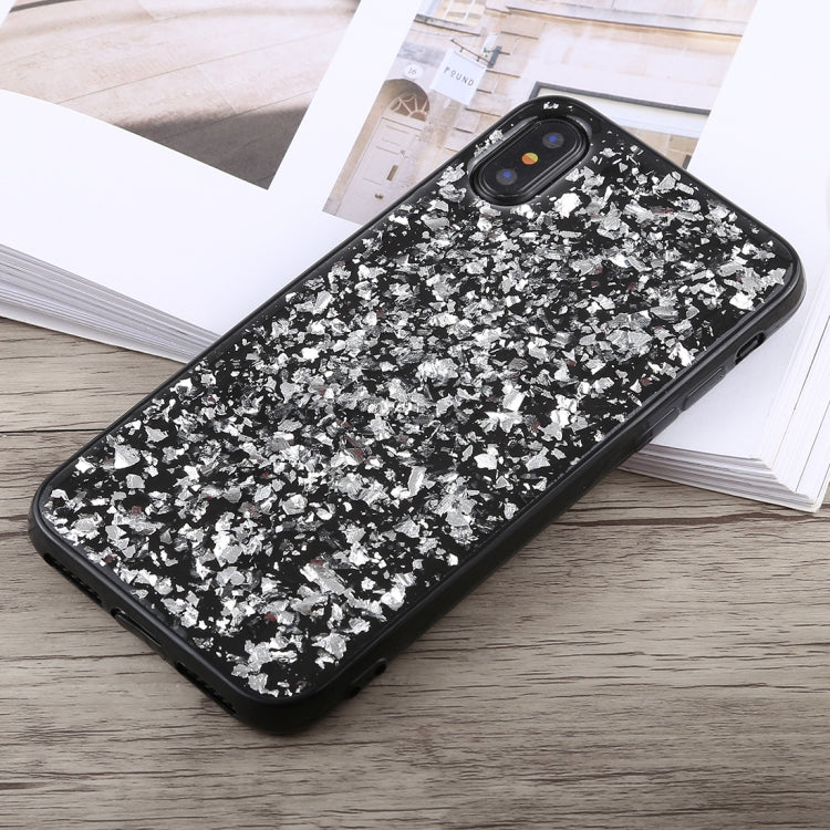 For iPhone X / XS Glittery Powder Shockproof Soft TPU Case