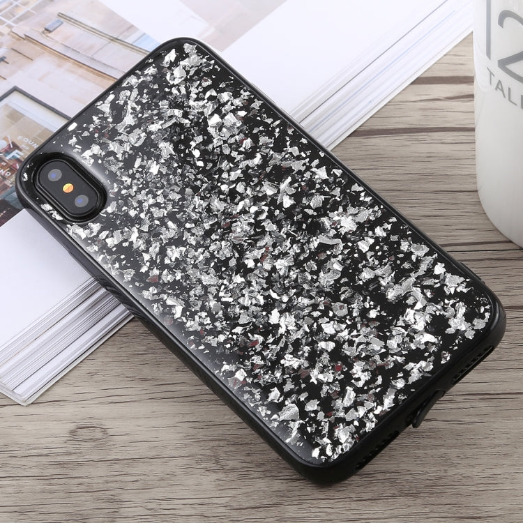 For iPhone X / XS Glittery Powder Shockproof Soft TPU Case