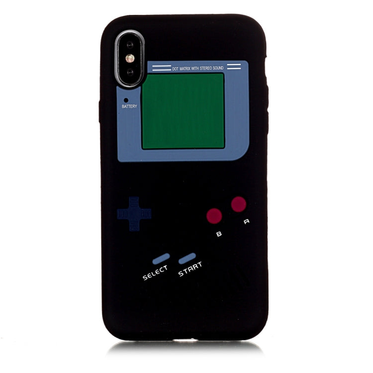 For iPhone X / XS Game Boy Pattern Silicone Protective Case