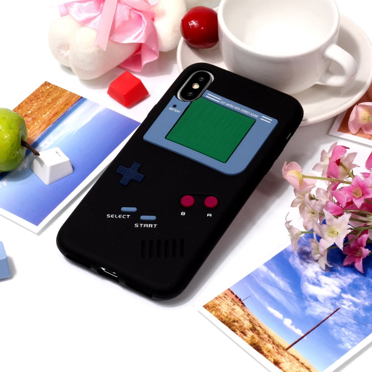 For iPhone X / XS Game Boy Pattern Silicone Protective Case