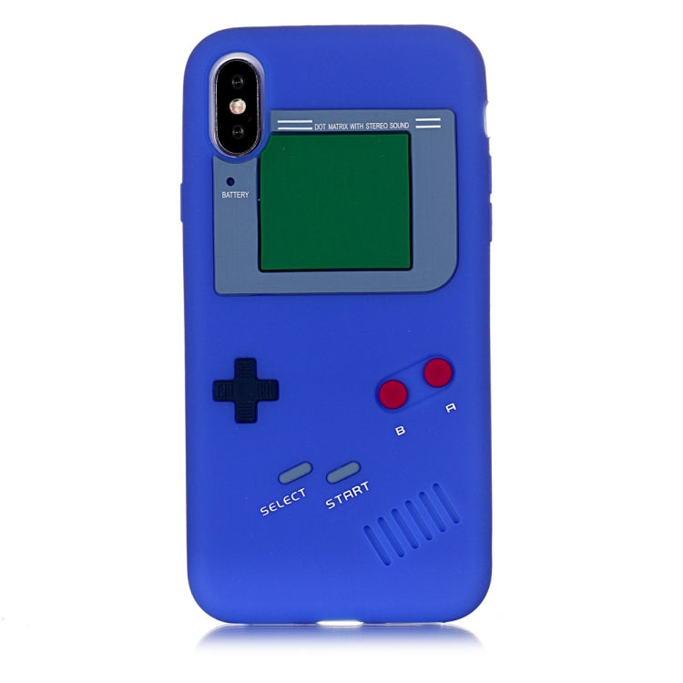 For iPhone X / XS Game Boy Pattern Silicone Protective Case