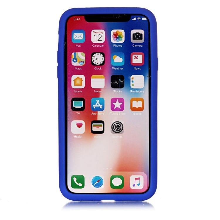 For iPhone X / XS Game Boy Pattern Silicone Protective Case