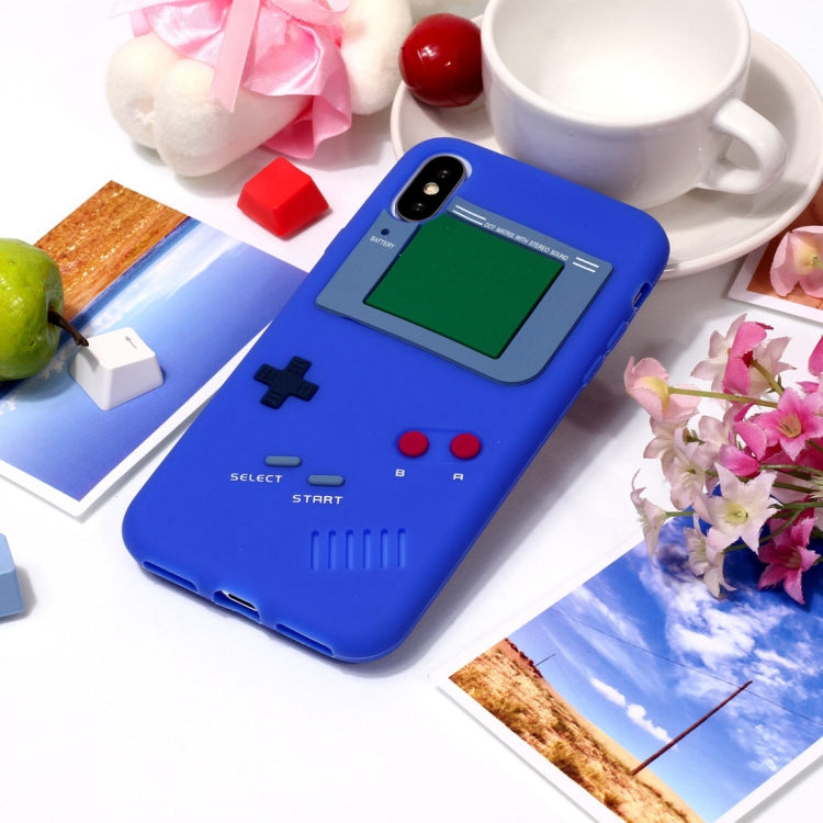 For iPhone X / XS Game Boy Pattern Silicone Protective Case