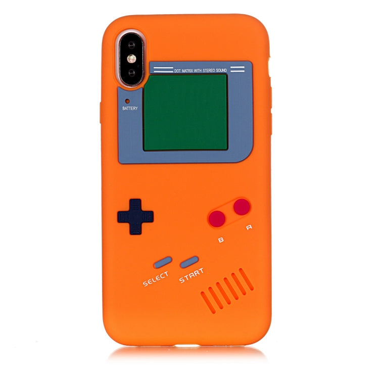 For iPhone X / XS Game Boy Pattern Silicone Protective Case