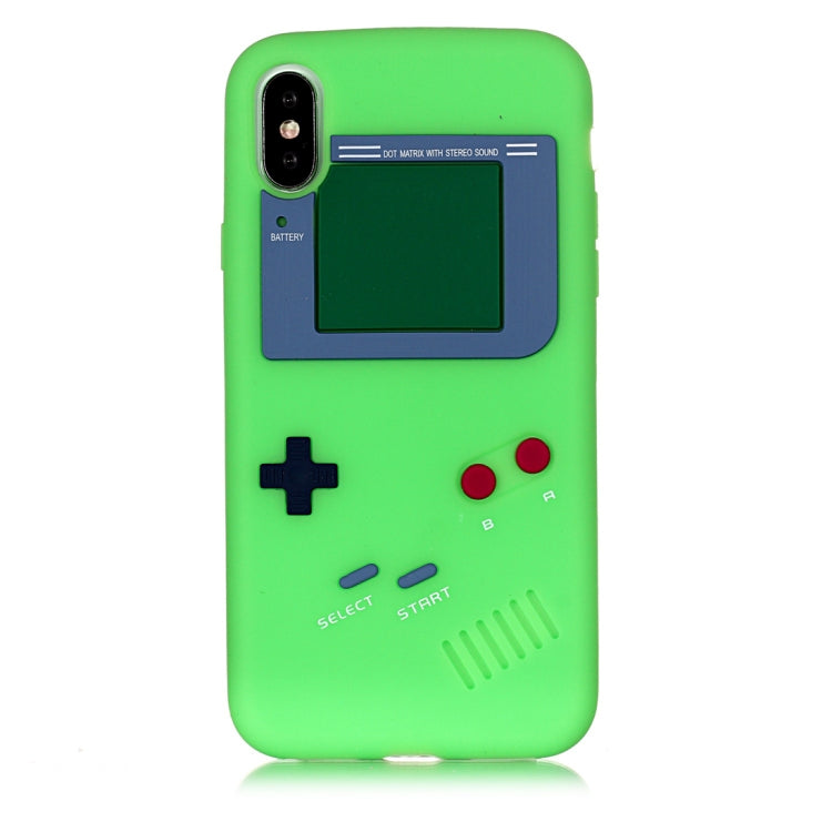For iPhone X / XS Game Boy Pattern Silicone Protective Case