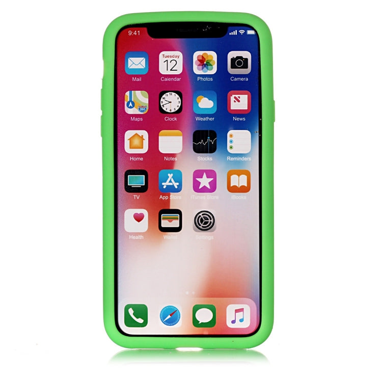 For iPhone X / XS Game Boy Pattern Silicone Protective Case