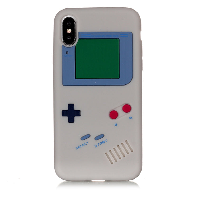 For iPhone X / XS Game Boy Pattern Silicone Protective Case