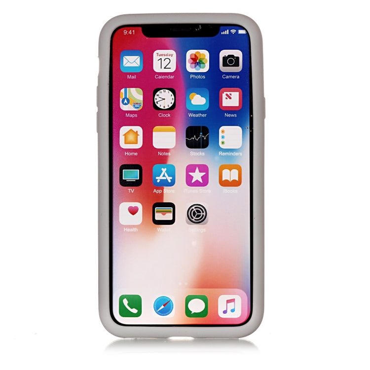 For iPhone X / XS Game Boy Pattern Silicone Protective Case