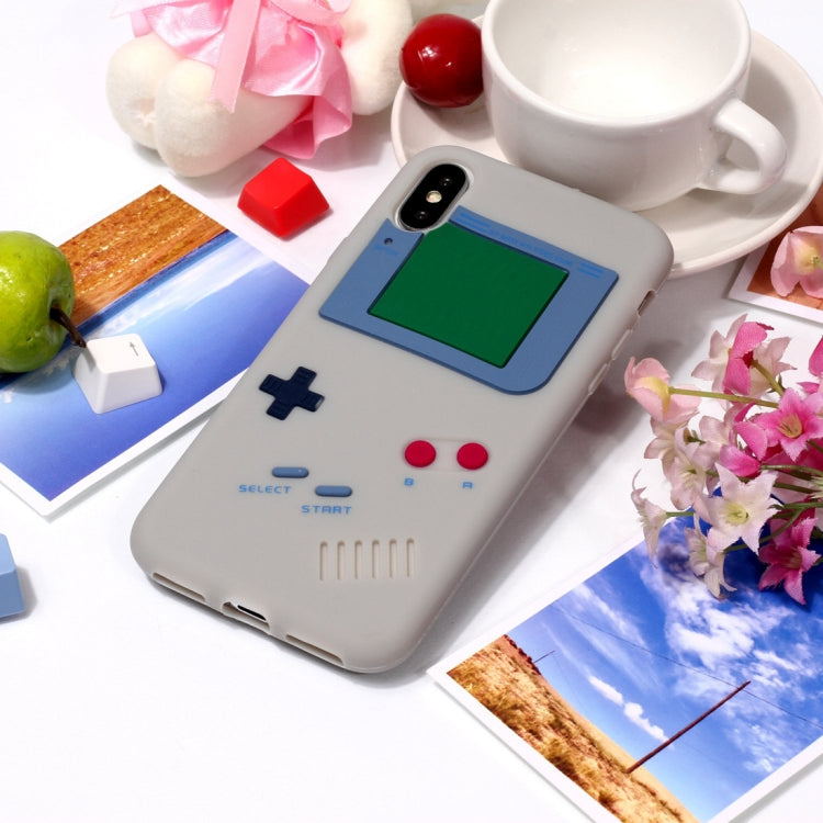 For iPhone X / XS Game Boy Pattern Silicone Protective Case