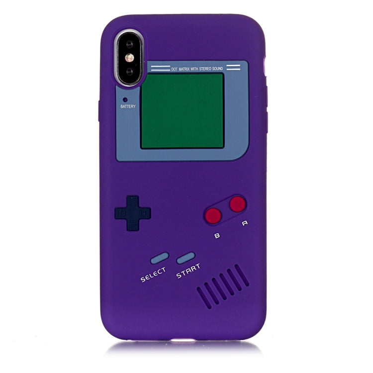 For iPhone X / XS Game Boy Pattern Silicone Protective Case