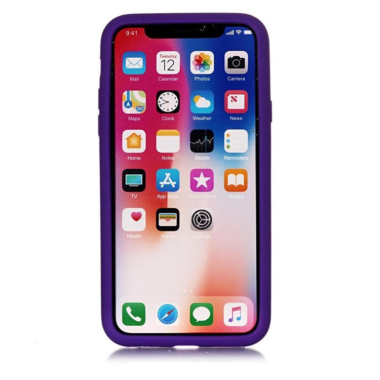 For iPhone X / XS Game Boy Pattern Silicone Protective Case