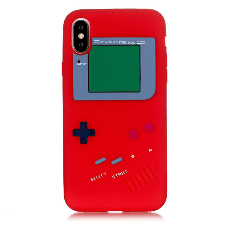 For iPhone X / XS Game Boy Pattern Silicone Protective Case