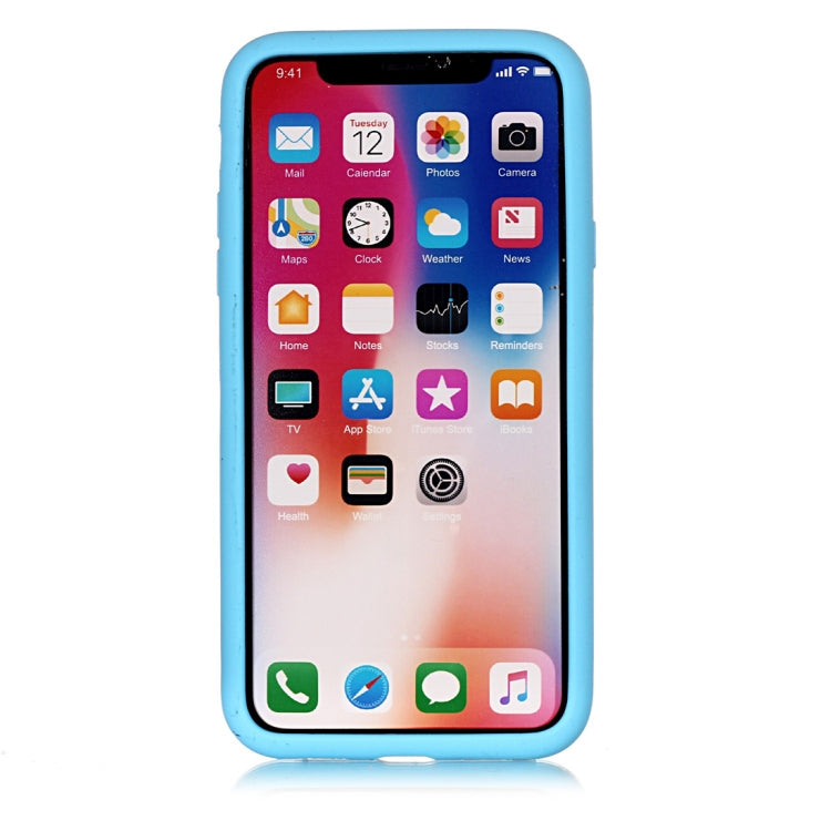For iPhone X / XS Game Boy Pattern Silicone Protective Case