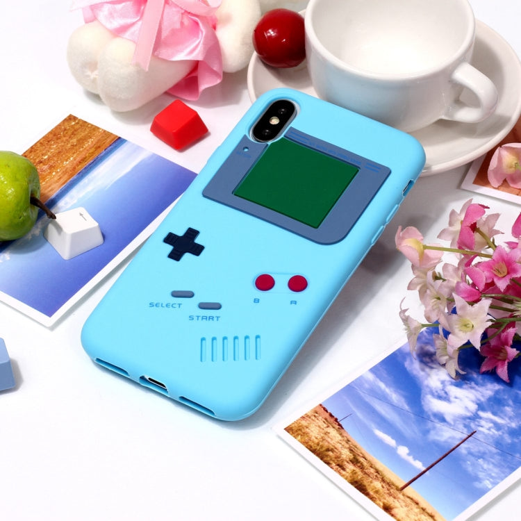 For iPhone X / XS Game Boy Pattern Silicone Protective Case