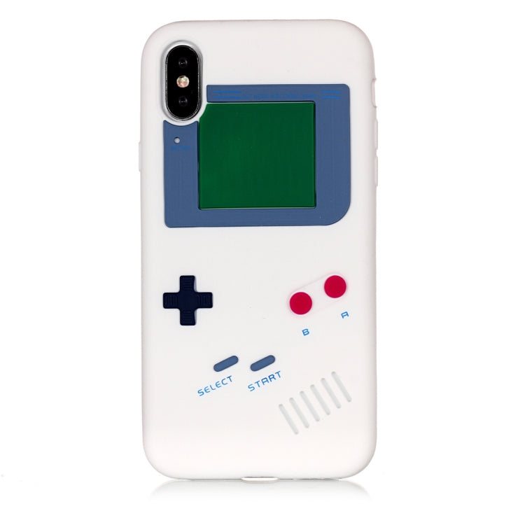For iPhone X / XS Game Boy Pattern Silicone Protective Case