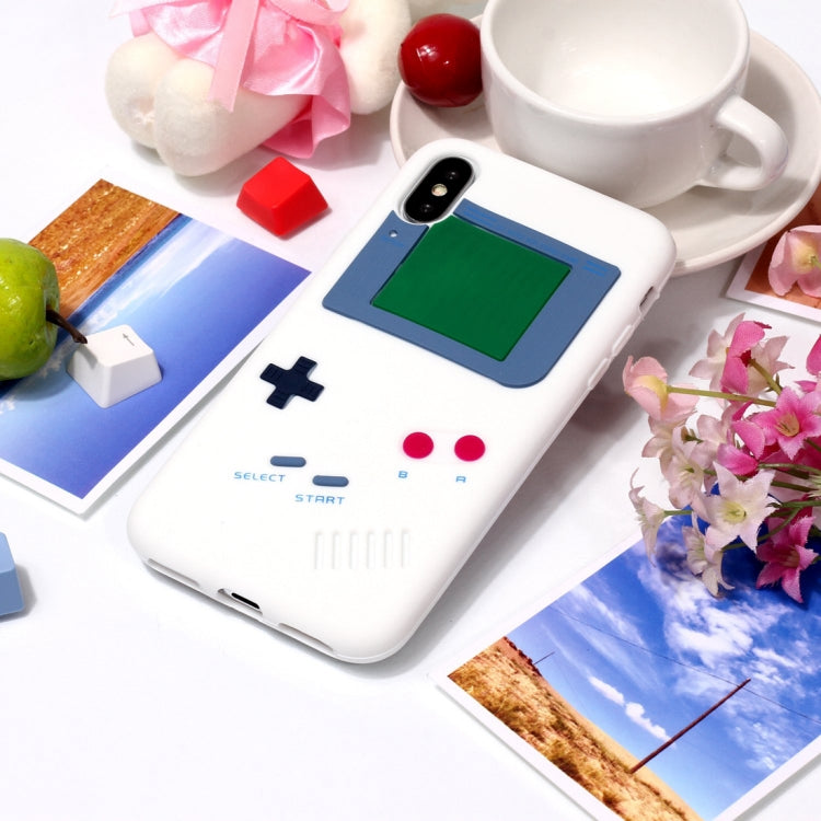 For iPhone X / XS Game Boy Pattern Silicone Protective Case