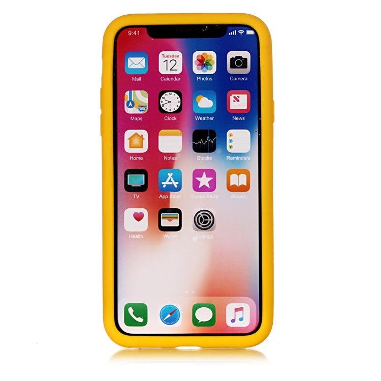 For iPhone X / XS Game Boy Pattern Silicone Protective Case