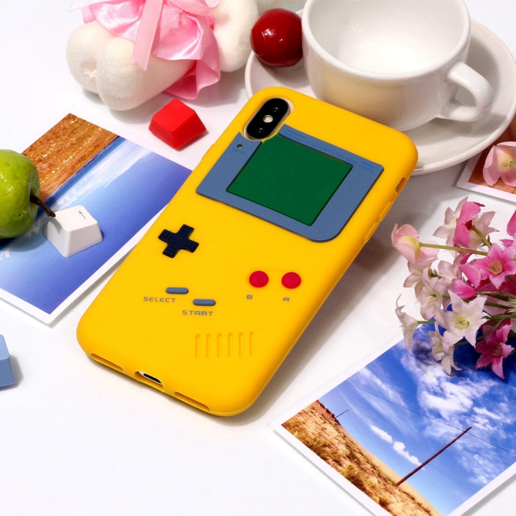 For iPhone X / XS Game Boy Pattern Silicone Protective Case
