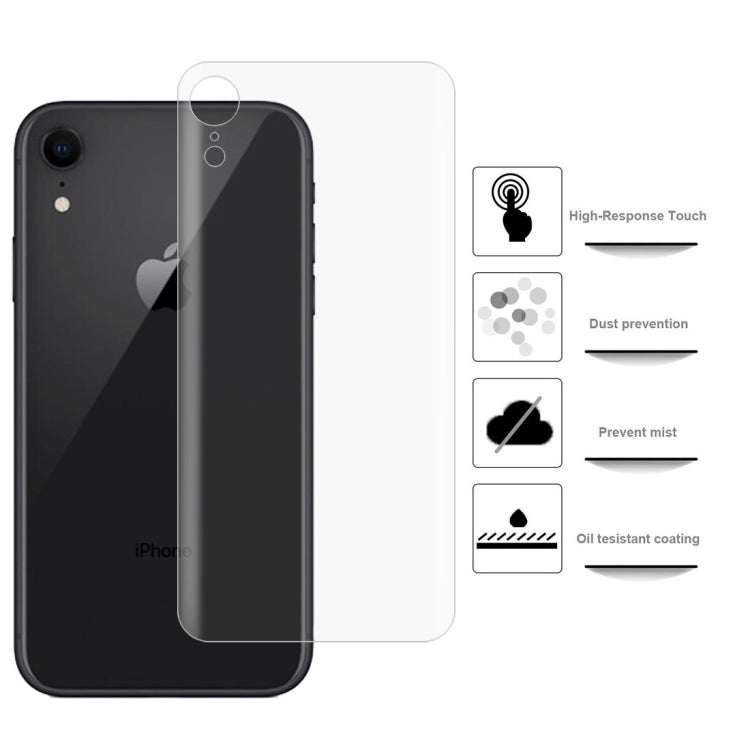 0.1mm 3D Curved Edge HD PET Back Full Screen Protector for iPhone XR