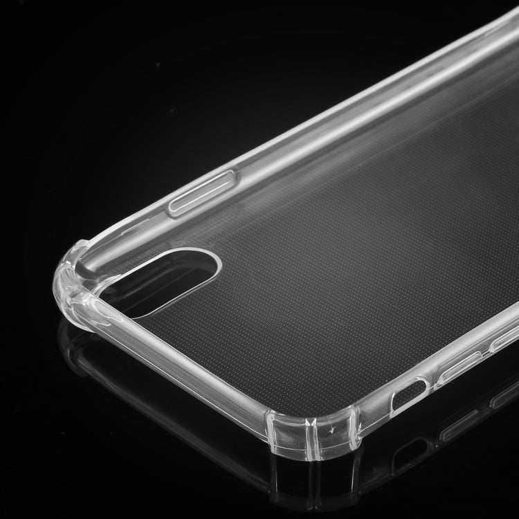 For iPhone XS Ultrathin Transparent TPU Soft Protective Case (Transparent)