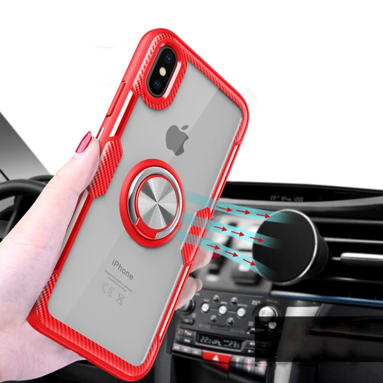 For iPhone X / XS Magnetic 360 Degree Rotation Ring Holder Armor Protective Case