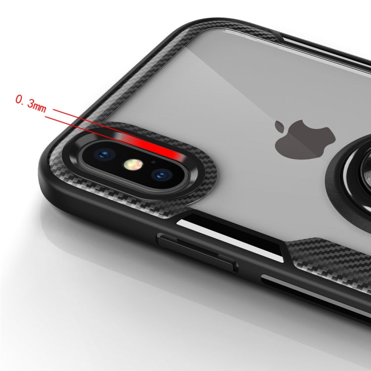 For iPhone X / XS Magnetic 360 Degree Rotation Ring Holder Armor Protective Case