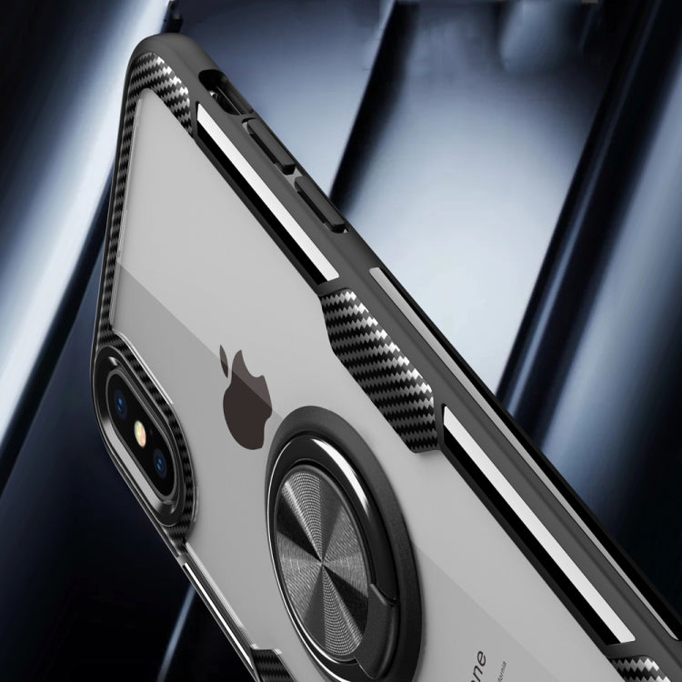 For iPhone X / XS Magnetic 360 Degree Rotation Ring Holder Armor Protective Case