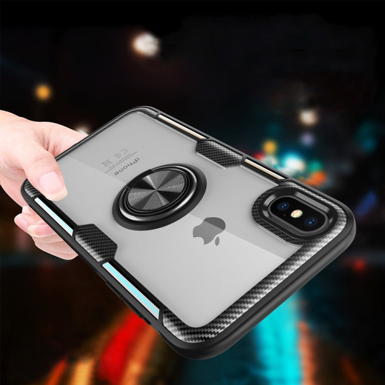 For iPhone X / XS Magnetic 360 Degree Rotation Ring Holder Armor Protective Case