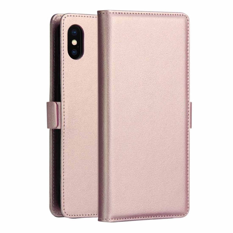 For iPhone X / XS DZGOGO MILO Series PC + PU Horizontal Flip Leather Case with Holder & Card Slot & Wallet
