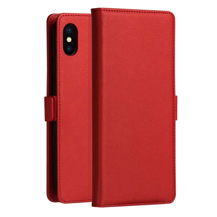 For iPhone X / XS DZGOGO MILO Series PC + PU Horizontal Flip Leather Case with Holder & Card Slot & Wallet