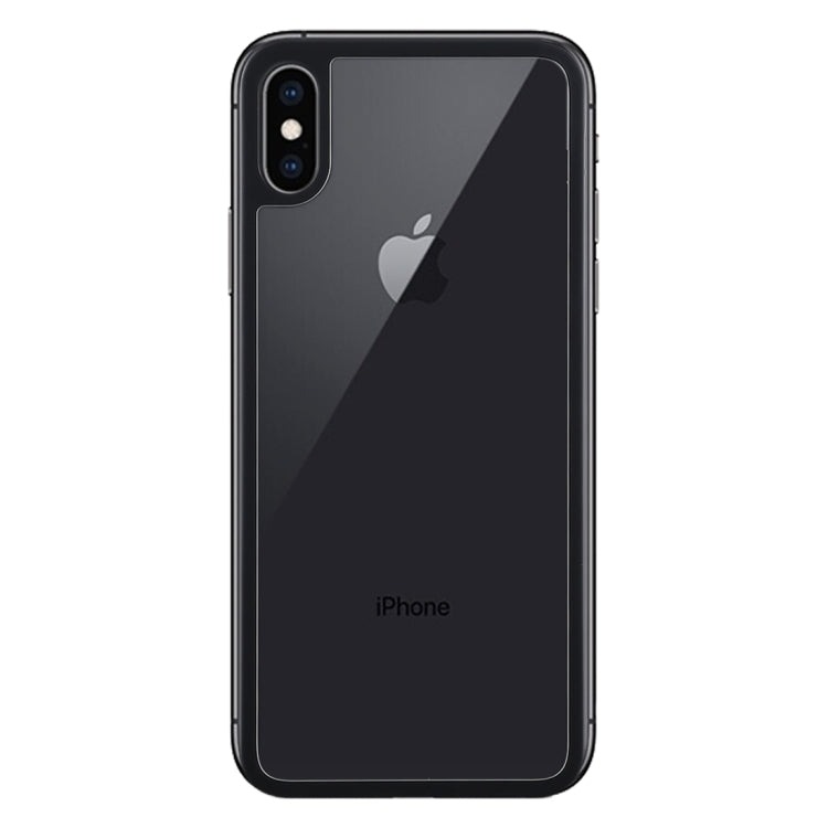 For iPhone X / XS 9H Anti-fingerprint Plasma Full Screen Carbon Fiber Scrub Back Film