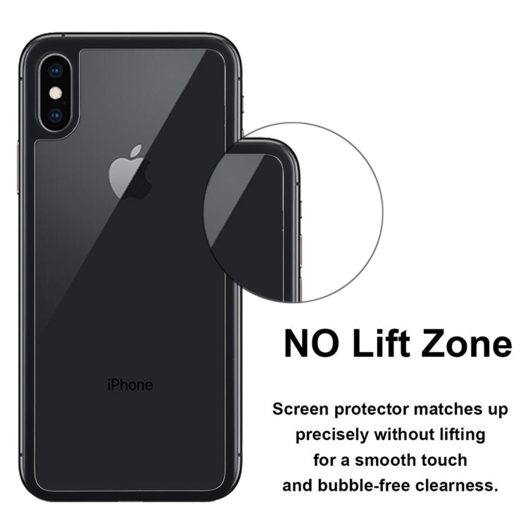 For iPhone X / XS 9H Anti-fingerprint Plasma Full Screen Carbon Fiber Scrub Back Film