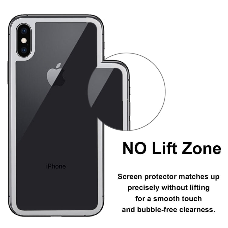 For iPhone X / XS 9H Anti-fingerprint Plasma Full Screen Carbon Fiber Scrub Back Film