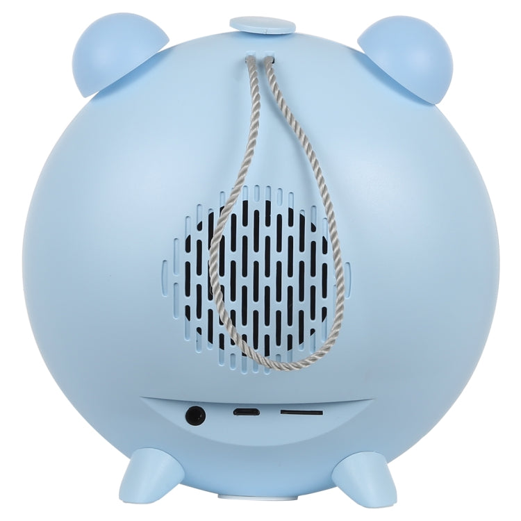 JKR Portable Mirror Alarm Clock Bluetooth V5.0 Desktop Speaker, Support TF Card & FM & AUX