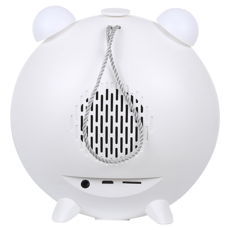 JKR Portable Mirror Alarm Clock Bluetooth V5.0 Desktop Speaker, Support TF Card & FM & AUX