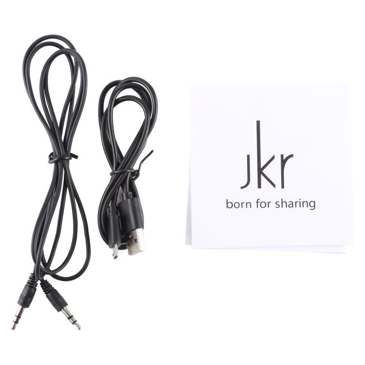 JKR Portable Mirror Alarm Clock Bluetooth V5.0 Desktop Speaker, Support TF Card & FM & AUX