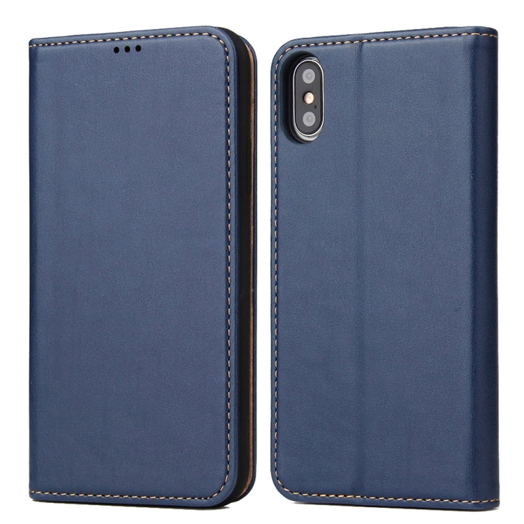For iPhone X / XS Horizontal Flip PU Leather Case with Holder & Card Slots & Wallet