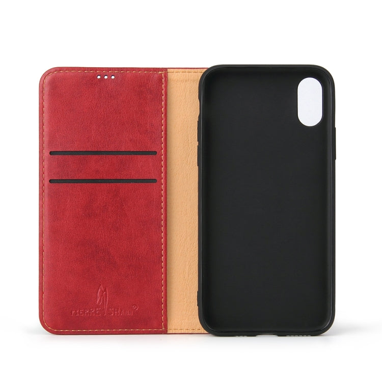 For iPhone X / XS Horizontal Flip PU Leather Case with Holder & Card Slots & Wallet