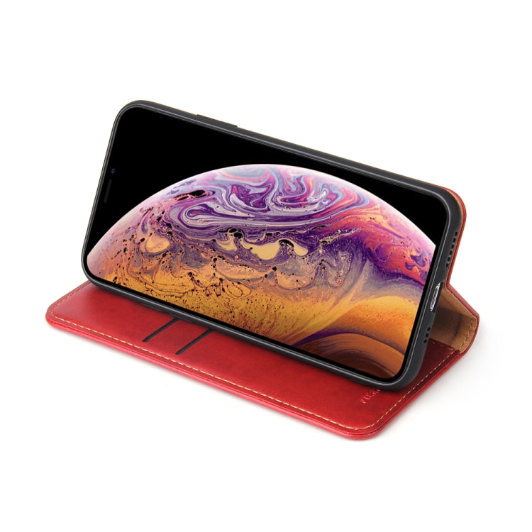 For iPhone X / XS Horizontal Flip PU Leather Case with Holder & Card Slots & Wallet