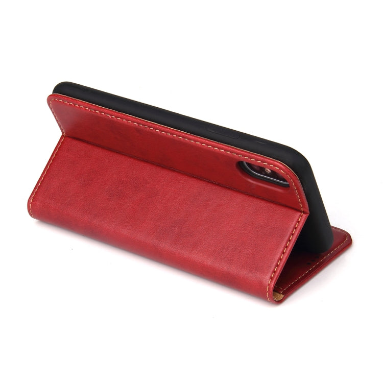 For iPhone X / XS Horizontal Flip PU Leather Case with Holder & Card Slots & Wallet