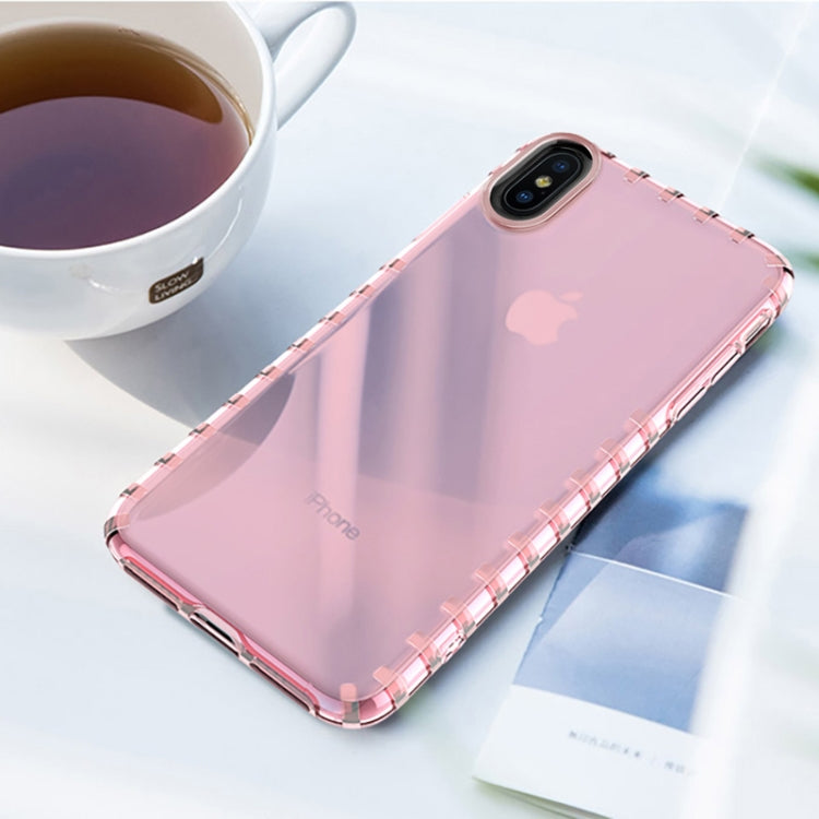 For iPhone X / XS Shockproof Transparent TPU Soft Case