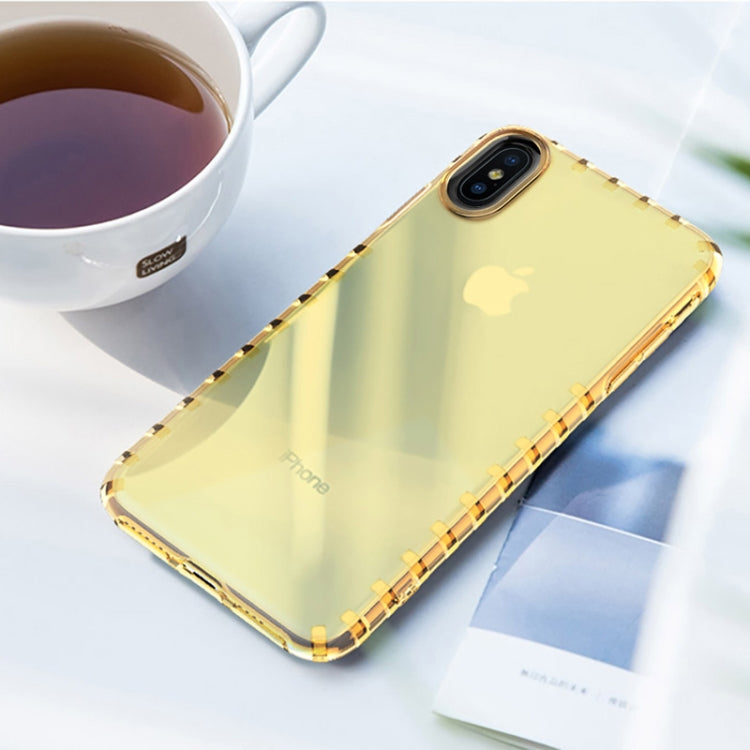 For iPhone X / XS Shockproof Transparent TPU Soft Case