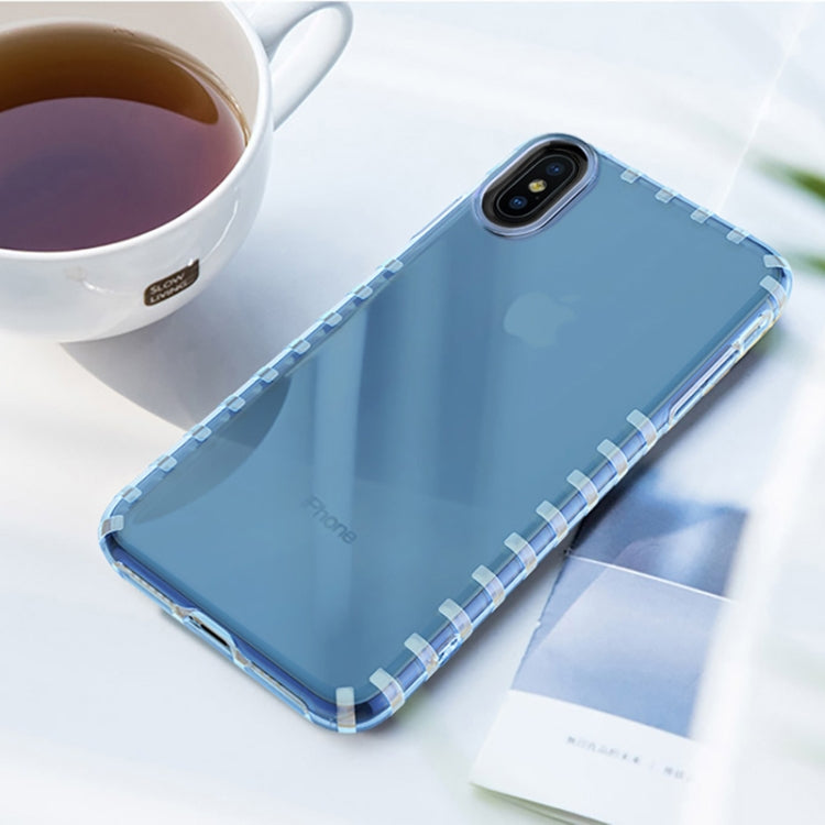 For iPhone X / XS Shockproof Transparent TPU Soft Case