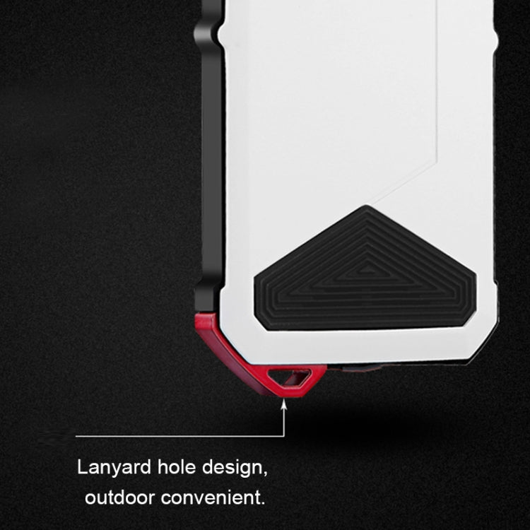 For iPhone X / XS V8 Waterproof Dustproof Shockproof Aluminum Alloy + Tempered Glass + Silicone Case
