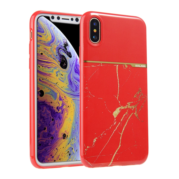 For iPhone X / XS SULADA Marble Series Scratch Resistant TPU Case