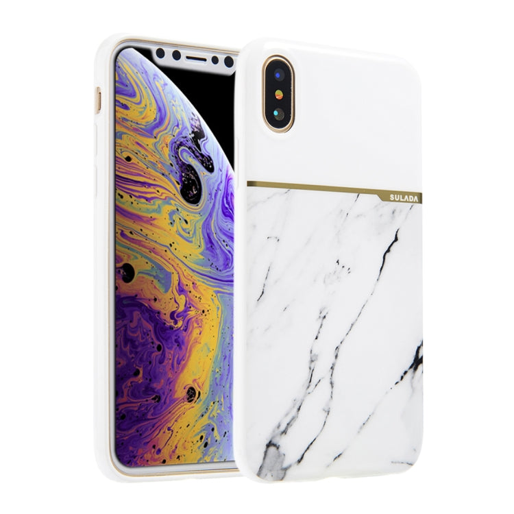 For iPhone X / XS SULADA Marble Series Scratch Resistant TPU Case